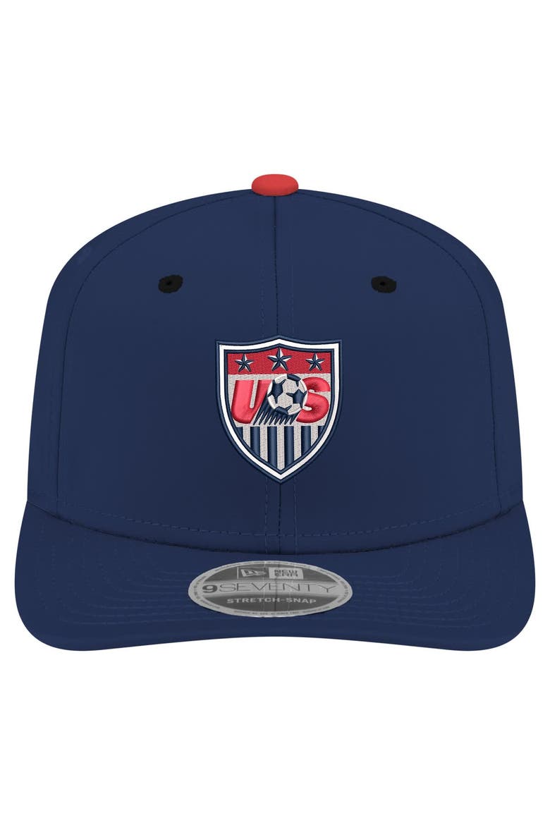 Men's New Era  Navy USMNT 1995 Retro 9SEVENTY Snapback Hat, Alternate, color, Navy