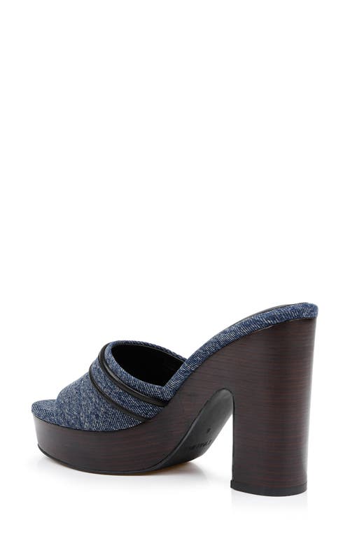 L Agence L'agence Women's Gladys Platform Sandals In Dark Denim