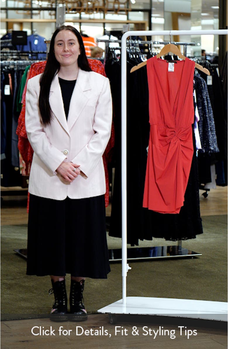 Karina Twist Front Cotton-Blend Cover-Up Dress, sales video thumbnail