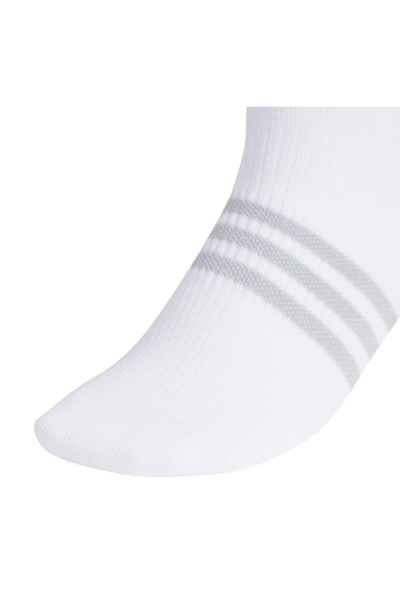 adidas 6-Pack Superlite Quarter Performance Socks, Alternate, color, White