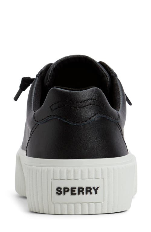 Sperry Top-sider® Sperry Bermuda Platform Sneaker In Black Leather Smooth