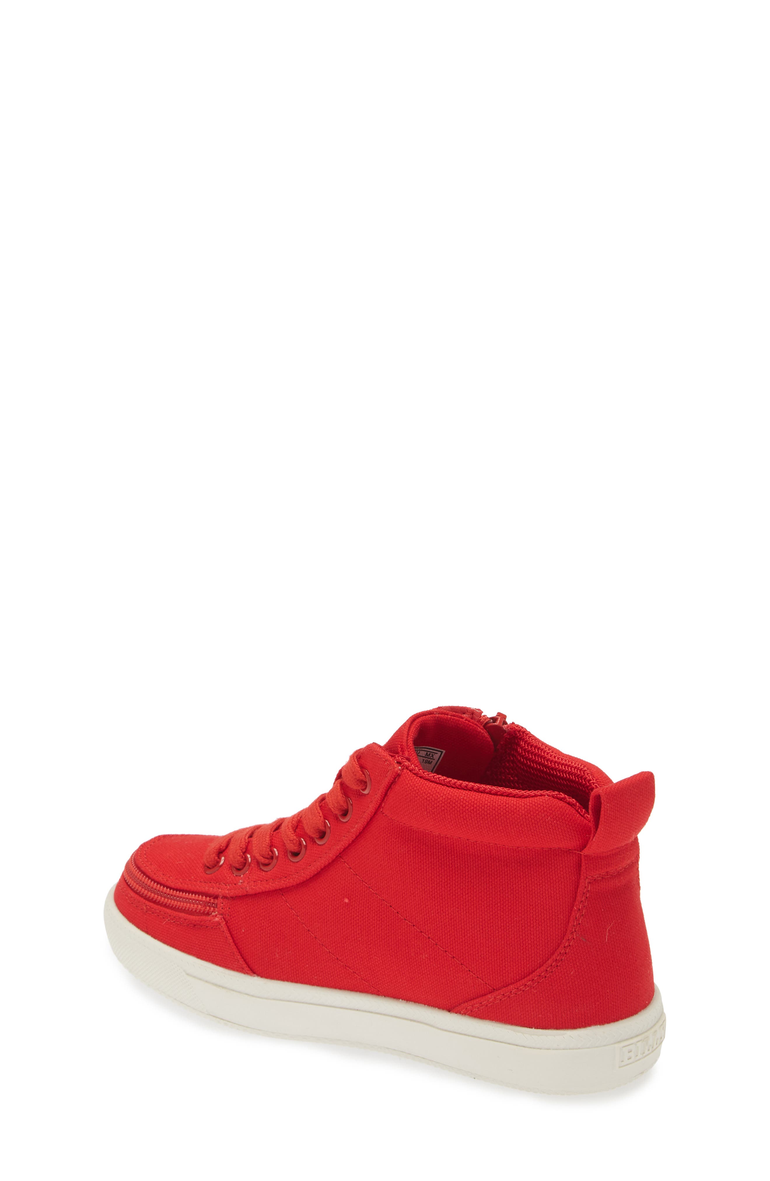 BILLY Footwear Kids' Classic DR High II Sneaker - Multiple Widths Available, Alternate, color, Red