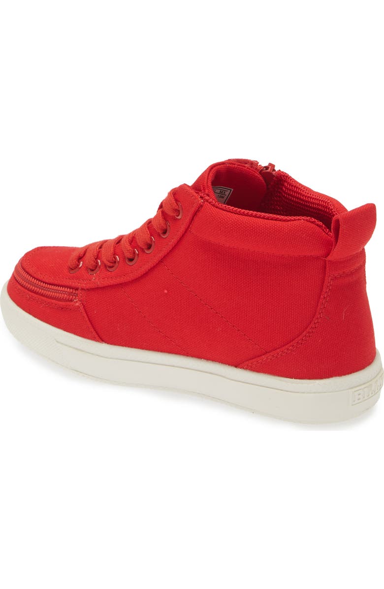 BILLY Footwear Kids' Classic DR High II Sneaker - Multiple Widths Available, Alternate, color, Red