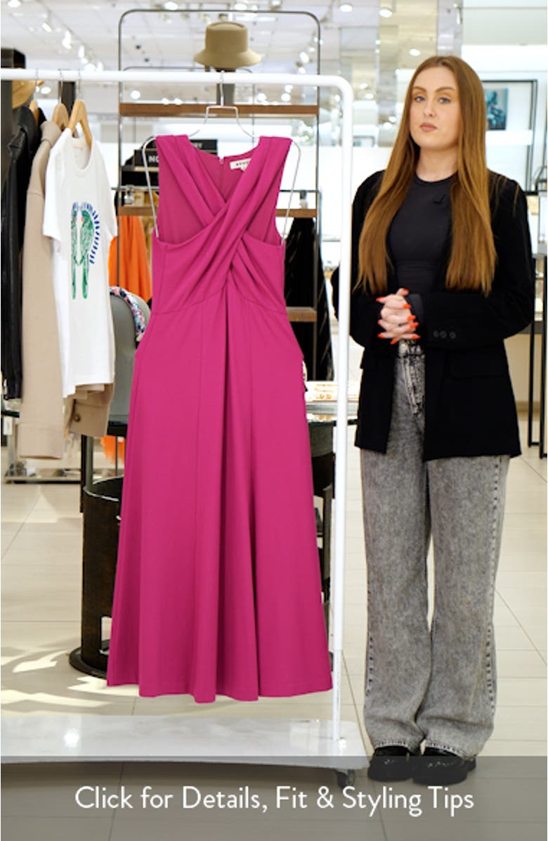 Cross Front Sleeveless Maxi Dress, sales video thumbnail