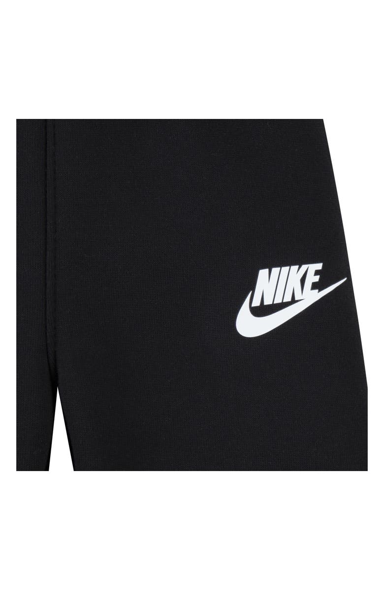 Nike Futura Logo Print Puffer Vest, Graphic T-Shirt & Joggers Set, Alternate, color, Black