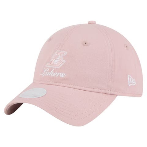 Women's New Era  Pink Los Angeles Lakers Gameday Preppy 9TWENTY Adjustable Hat