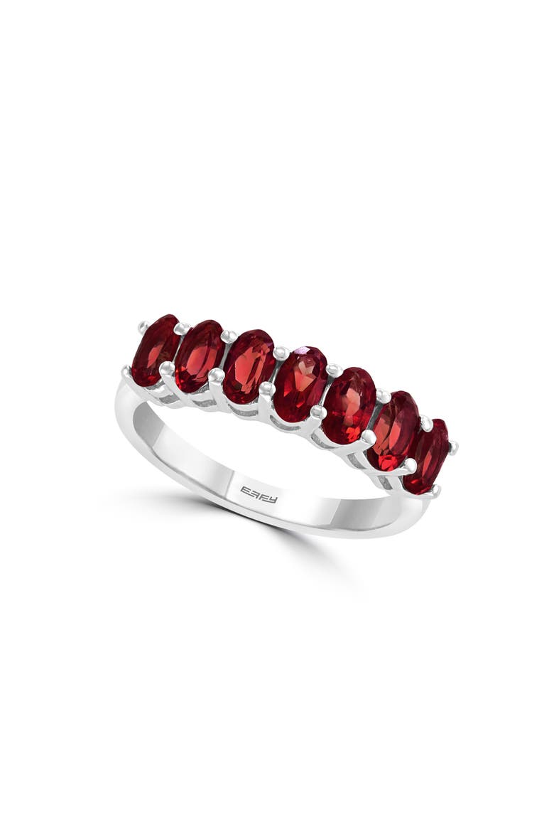 Sterling Silver Garnet Ring, Main, color, RED