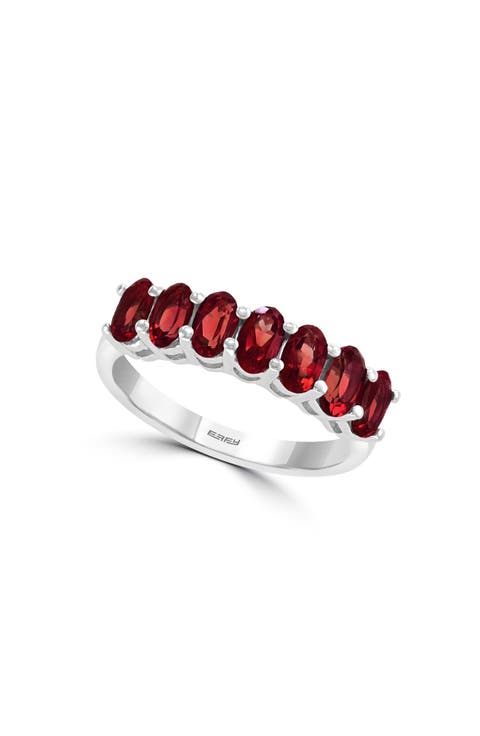 Sterling Silver Garnet Ring