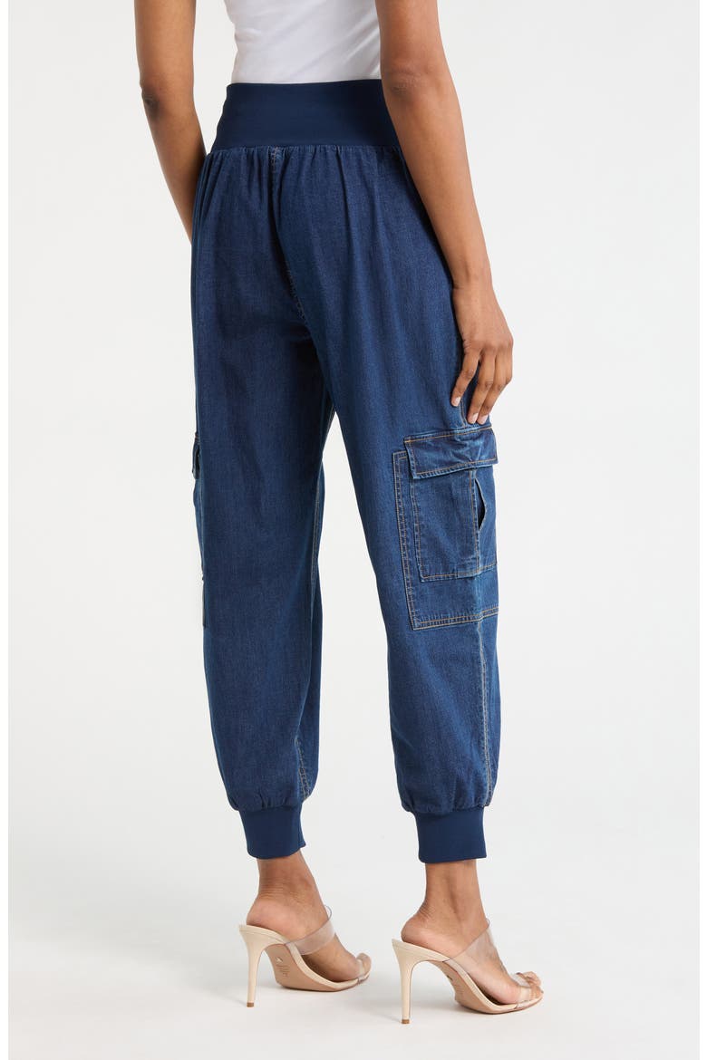 Giles Denim Ankle Pants, Alternate, color, MARINE