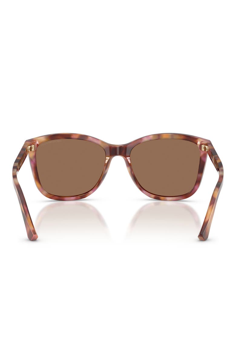 56mm Gradient Square Sunglasses, Alternate, color, SHINY HAVANA RED / DARK BROWN