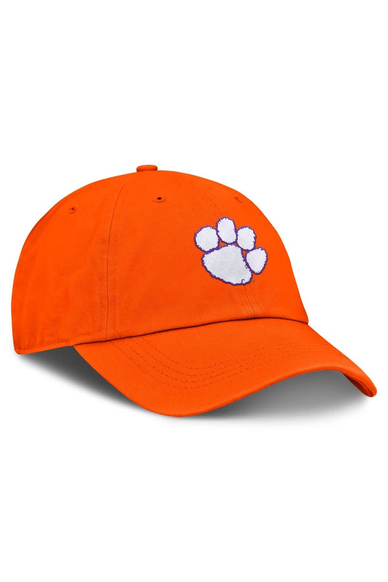 Men's Top of the World Orange Clemson Tigers Team Logo Washed Adjustable Hat, Alternate, color, Orange