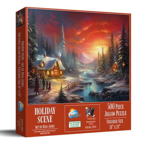 Holiday Scene 500 piece Jigsaw Puzzle for Adults