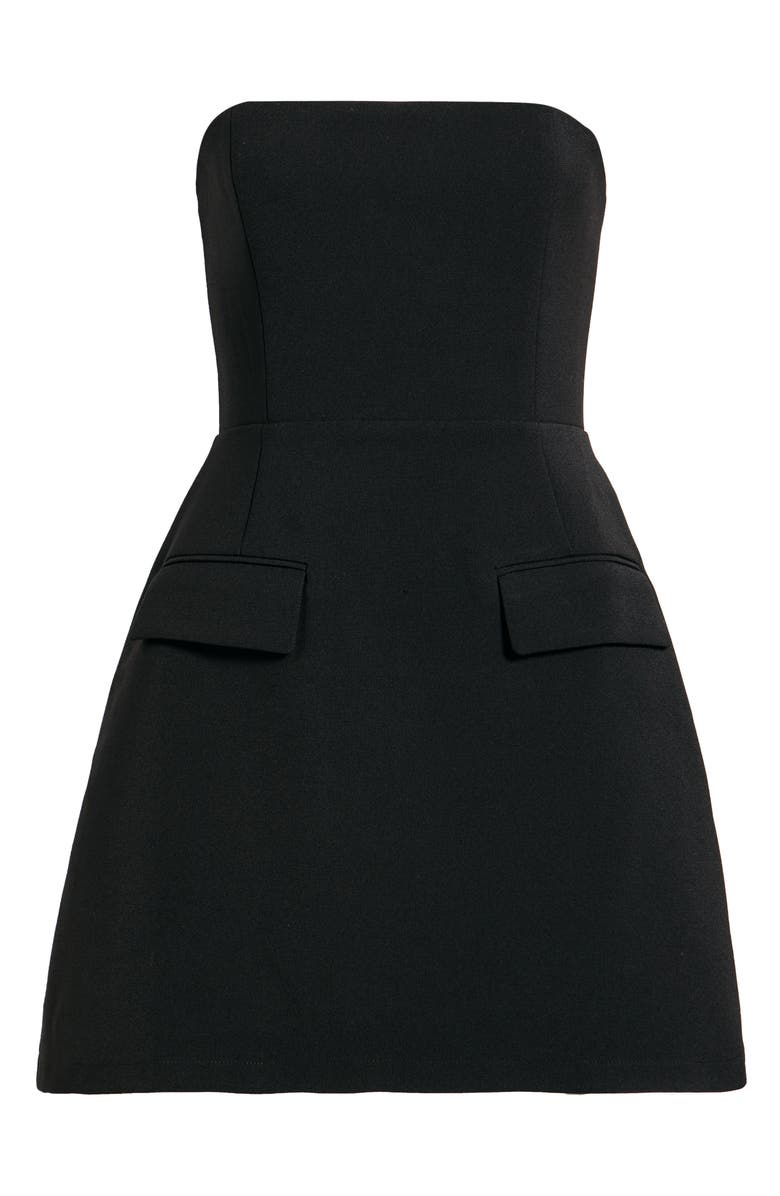 Odd Muse The Ultimate Muse Strapless Minidress with Pockets, Alternate, color, Black