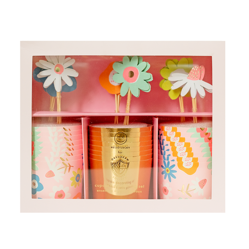 Daydream Society Flora Cupcake Decorating Set In Multi