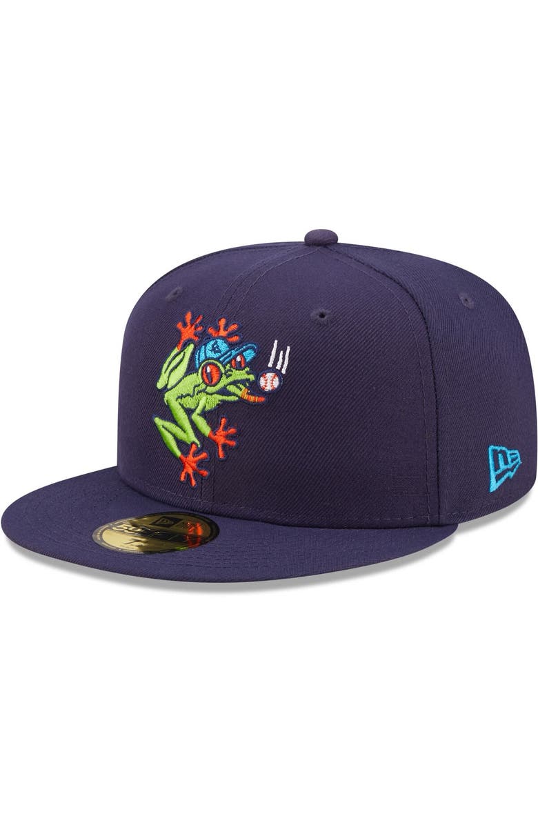 New Era Men's New Era Navy Everett AquaSox Authentic Collection 59FIFTY Fitted Hat, Main, color, 