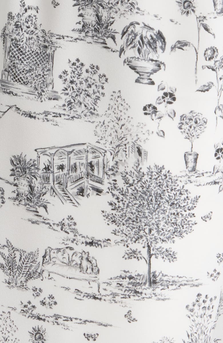 SUGARLIPS Renzo Toile Tie Strap Jumpsuit, Alternate, color, Grey-Black