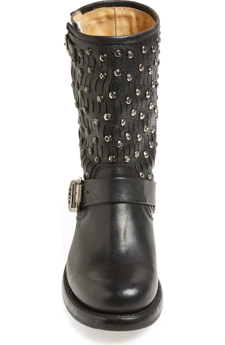 Frye 'Jenna Cut Stud' Short Moto Boot, Alternate, color,