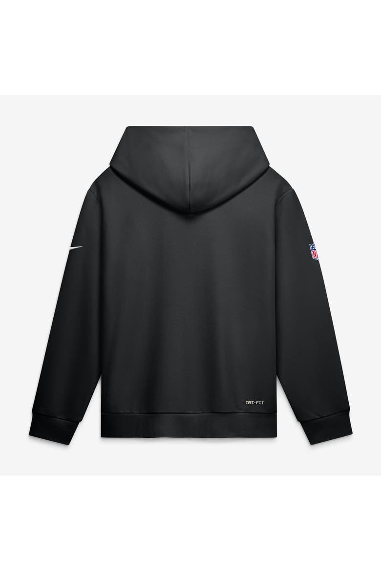Men's Nike Black Baltimore Ravens Sideline Standard Issue Quarterback Scramble Dri-FIT Full-Zip Hoodie, Alternate, color, Black
