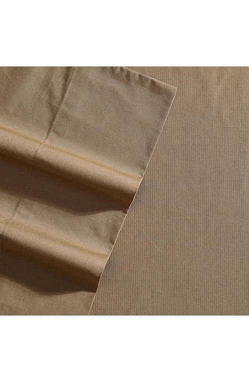 Nautica Bayvies 200-thread Count Cotton Percale Sheet Set In Brown