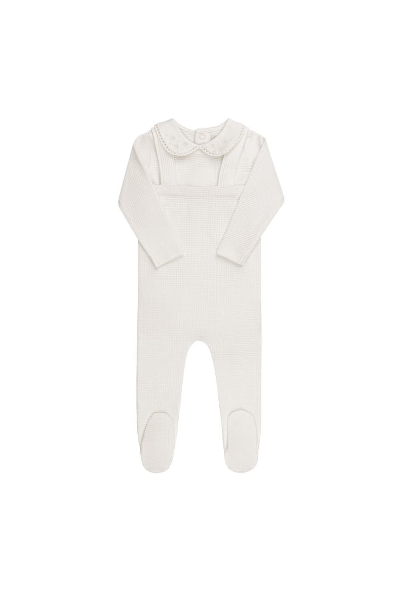 Embroidered Collar Collection - Bodysuit and Overalls, Main, color, Ivory Boy