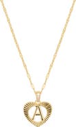 ATHRA LUXE The Modern Love Initial Necklace