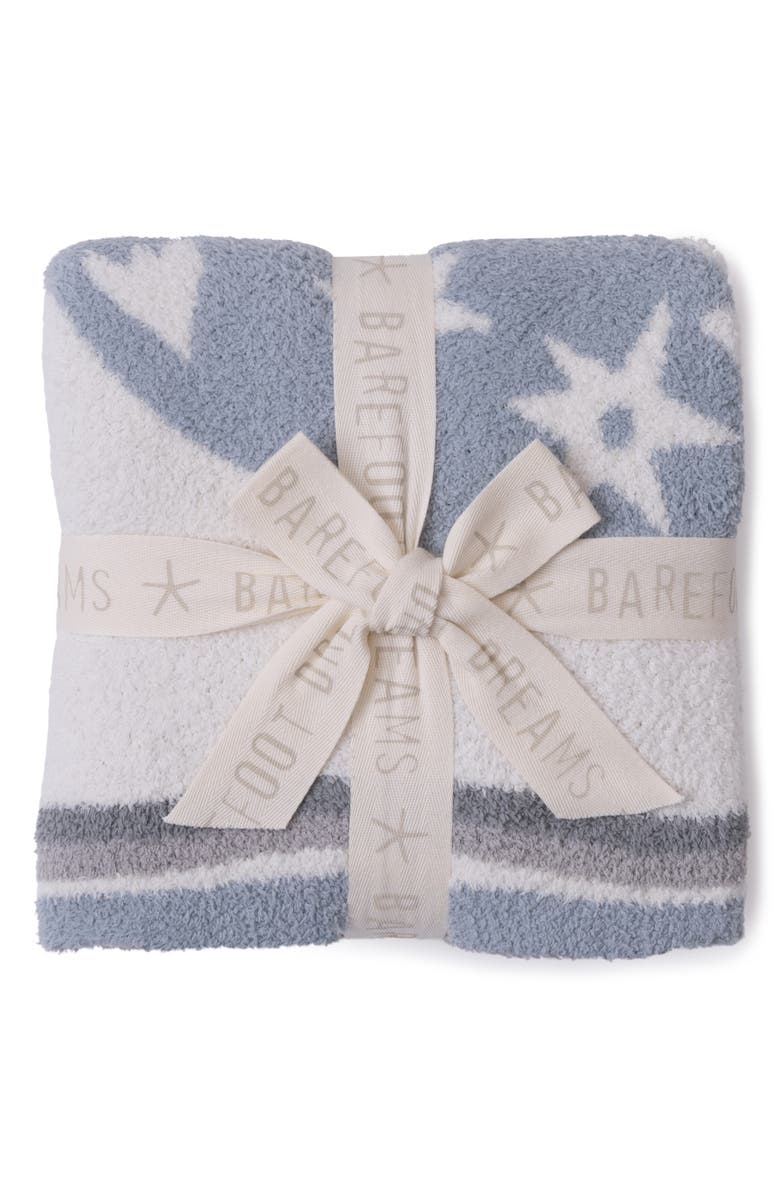 Barefoot Dreams<sup>®</sup> CozyChic<sup>®</sup> Desert Bird Receiving Blanket, Alternate, color, Surf Spray Multi