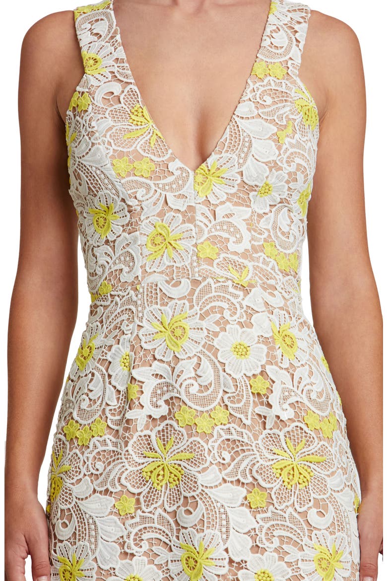 Mina Minidress, Alternate, color, WHITE/ YELLOW FLORAL