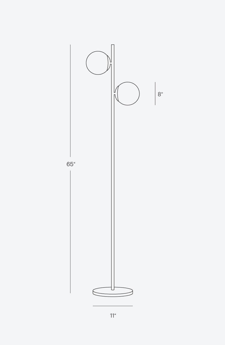 Brightech Sphere LED Floor Lamp, Alternate, color,