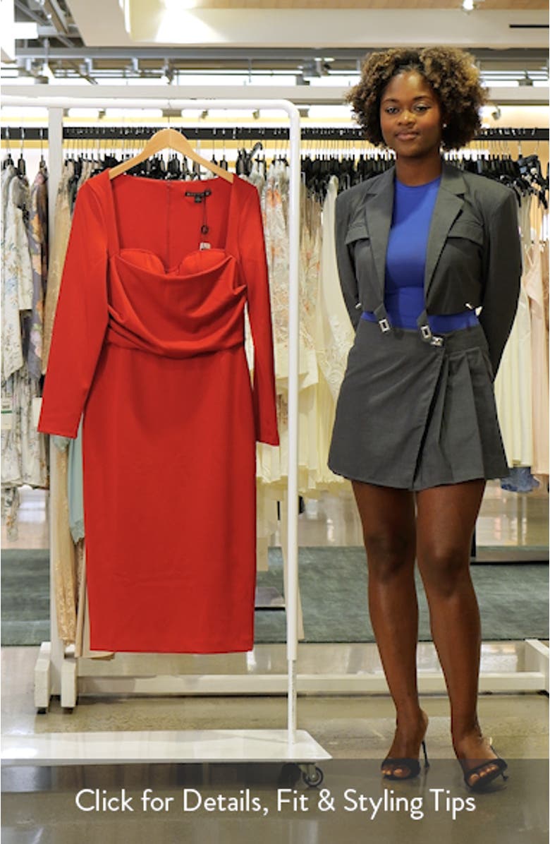 Zanry Long Sleeve Midi Dress, sales video thumbnail