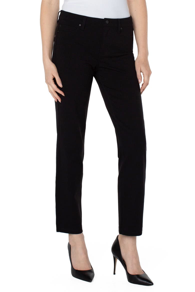 Madonna High Waist Slim Fit Leggings, Alternate, color, BLACK