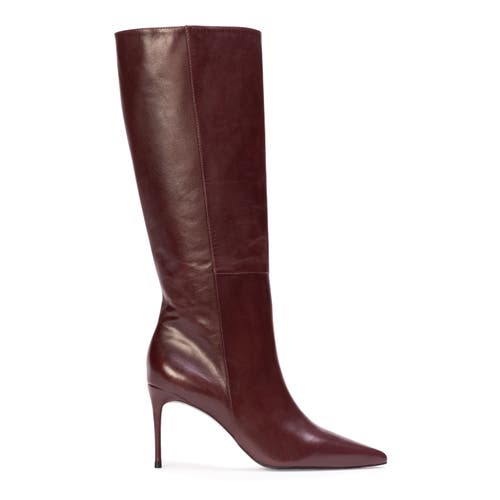 Black Suede Studio Kath Boots 80mm Bordeaux Leather In Burgundy