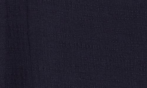 Max Studio Embroidered Boat Neck Cap Sleeve T-shirt In Navy