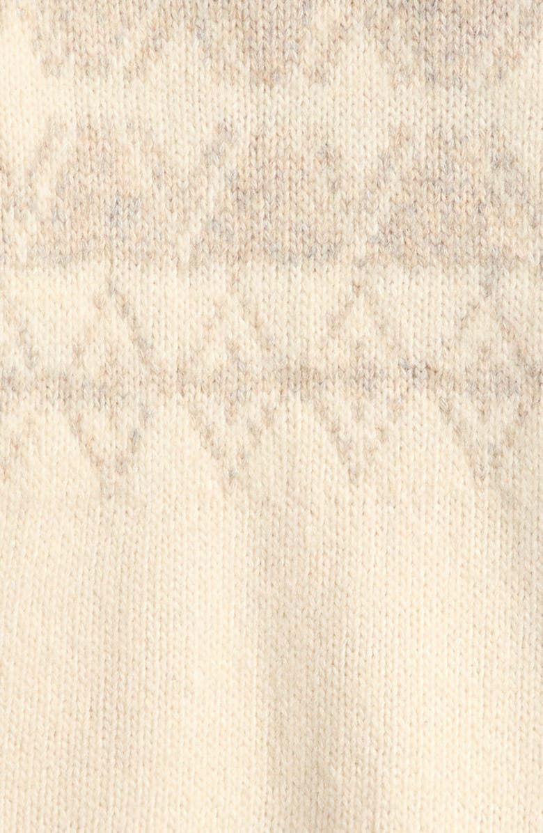 Reiss Kids' Claus Quarter Zip Wool Blend Pullover, Alternate, color, Off White/ Oatmeal