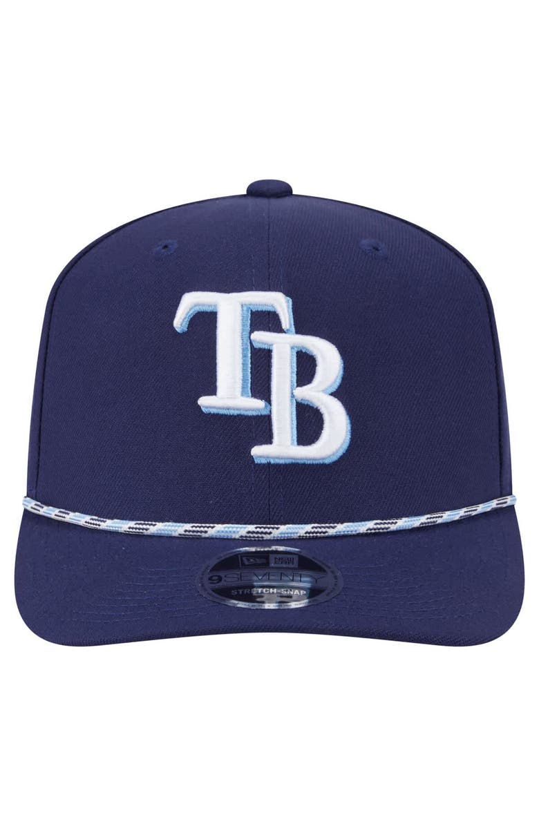 New Era Men's New Era Navy Tampa Bay Rays Multi-Rope 9SEVENTY Stretch-Snap Hat, Alternate, color, Navy