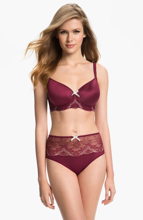 Le Mystere Le Mystère 'dream Luxe Tisha' Underwire Bra In Burgundy