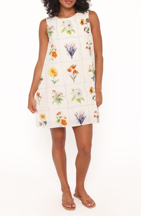 Elordi Floral Shift Minidress