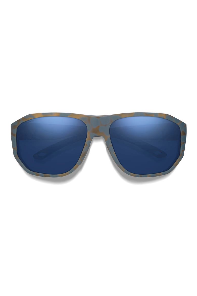 Outrigger 61mm ChromaPop™ Polarized Sunglasses, Main, color, FLINT / TARMAC TORTOISE / BLUE