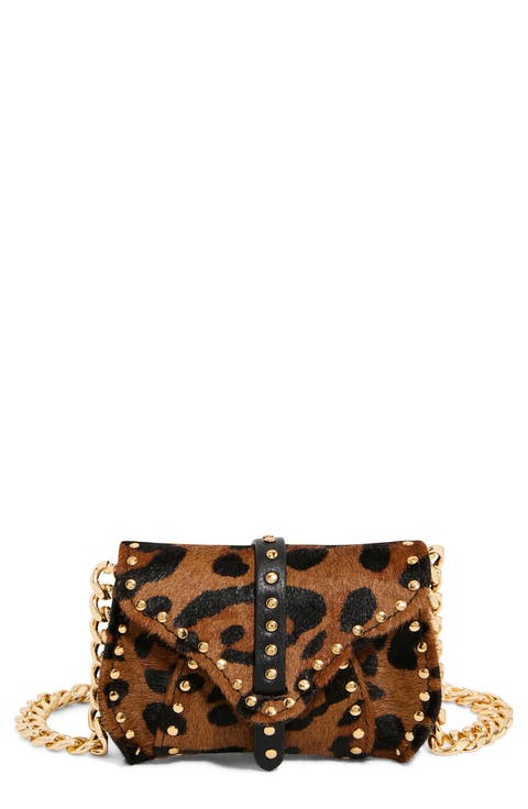 Micro Amour Novelty Genuine Calf Hair Crossbody Bag