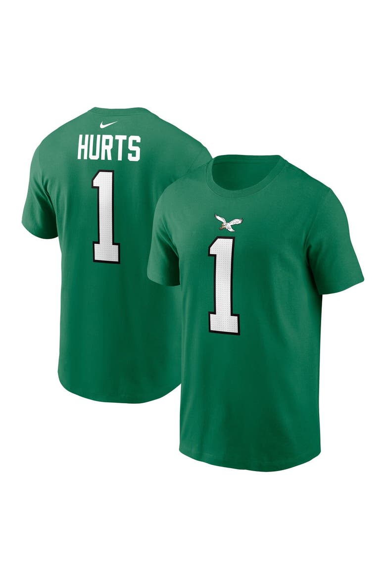 Youth Nike Jalen Hurts Kelly Green Philadelphia Eagles Player Name & Number T-Shirt, Main, color, Kelly Green
