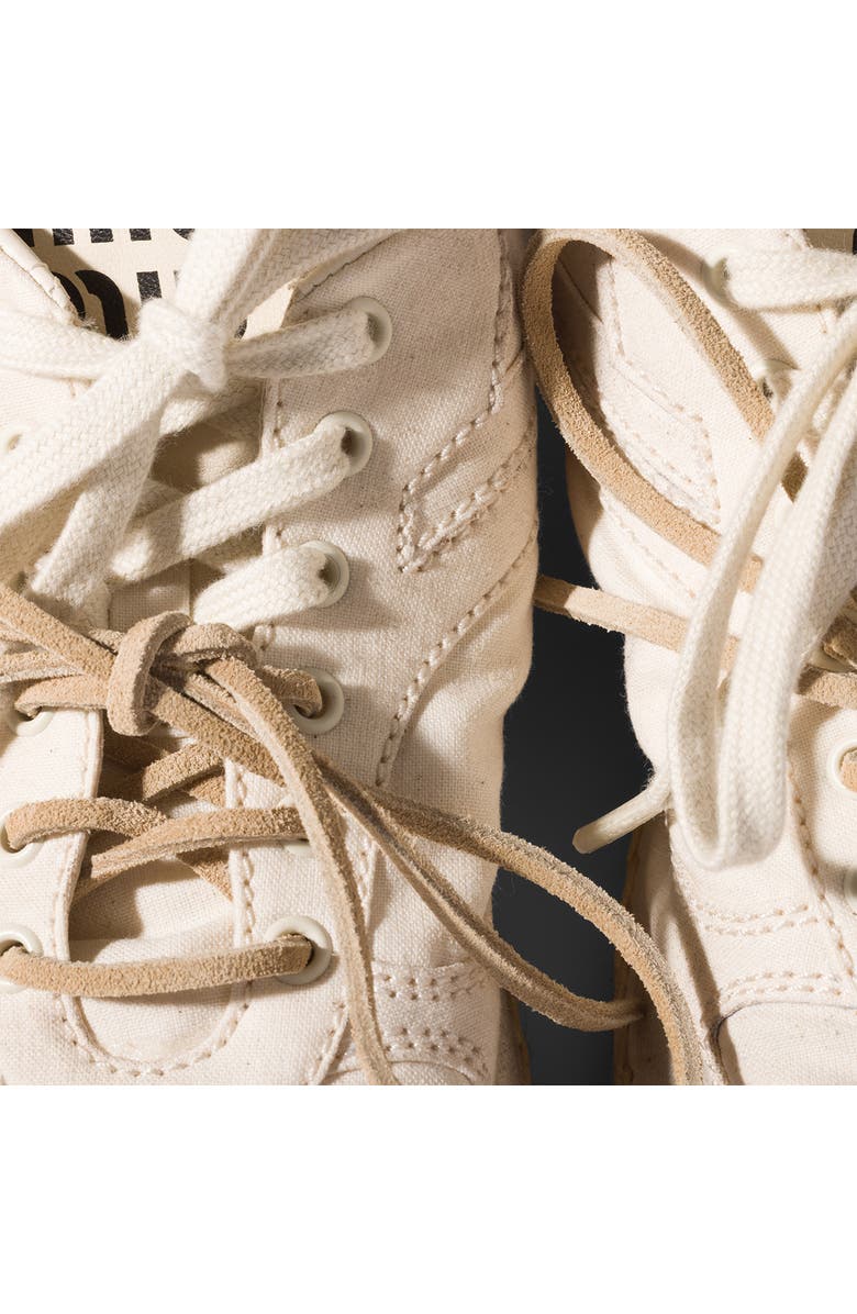 Miu Miu Espadrille Sneaker, Alternate, color, Ecru