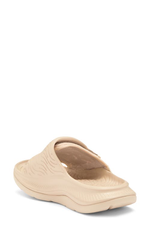 Hoka Gender Inclusive Ora Luxe Slide Sandal In Shifting Sand/dune