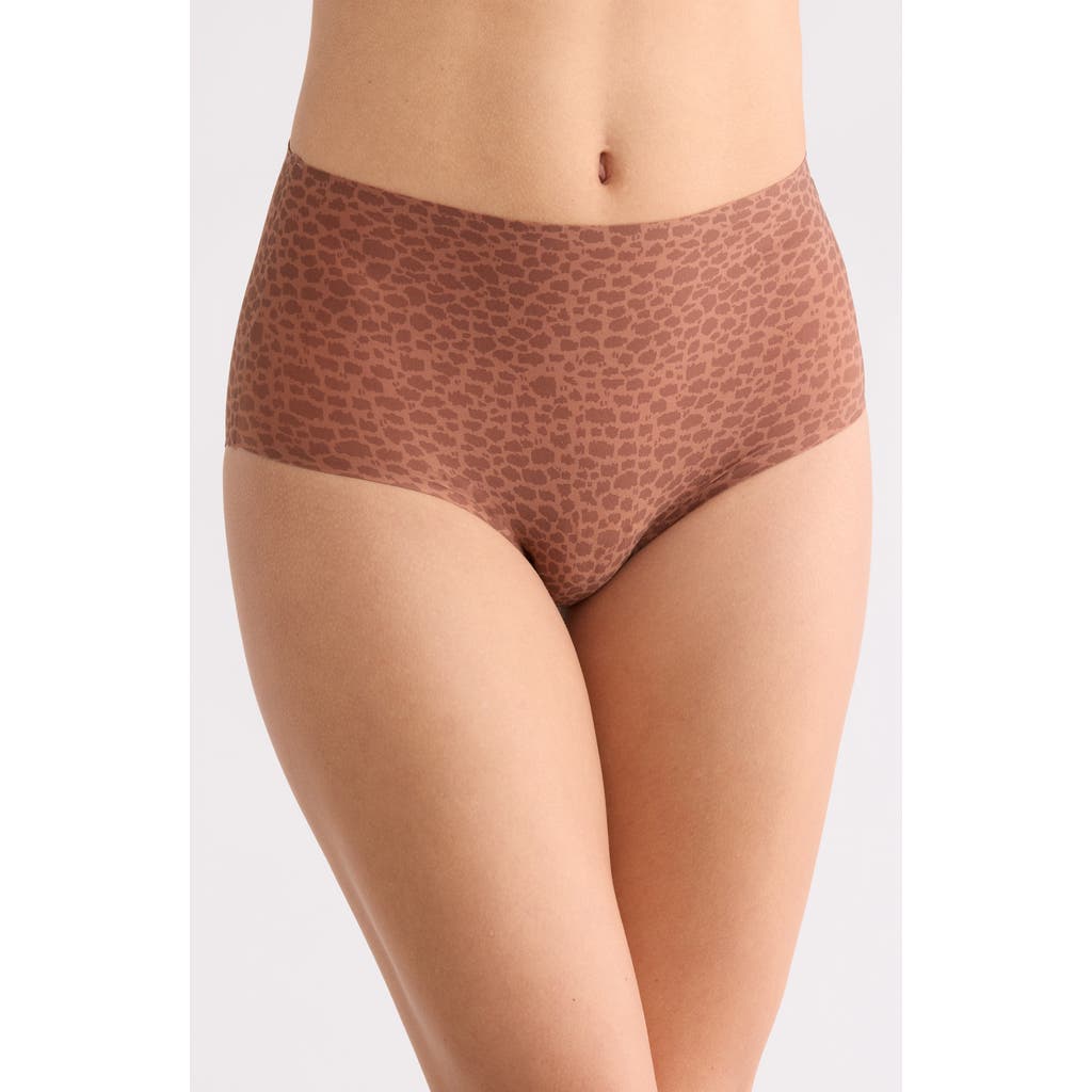 Chantelle Lingerie Soft Stretch High Waist Briefs In Brown