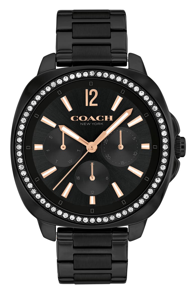 Kitt Bracelet Watch, 38mm, Main, color, BLACK