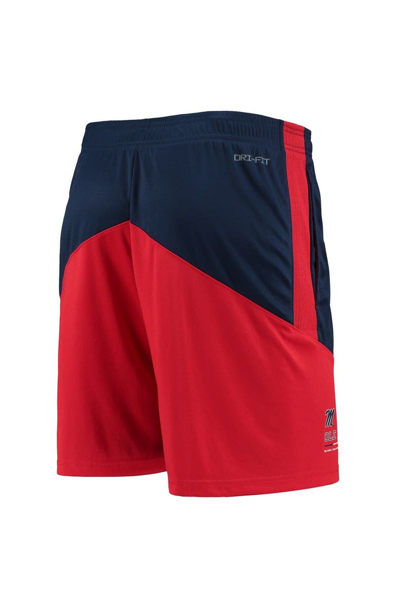 Nike Men's Nike Navy/Red Ole Miss Rebels Performance Player Shorts, Alternate, color, 