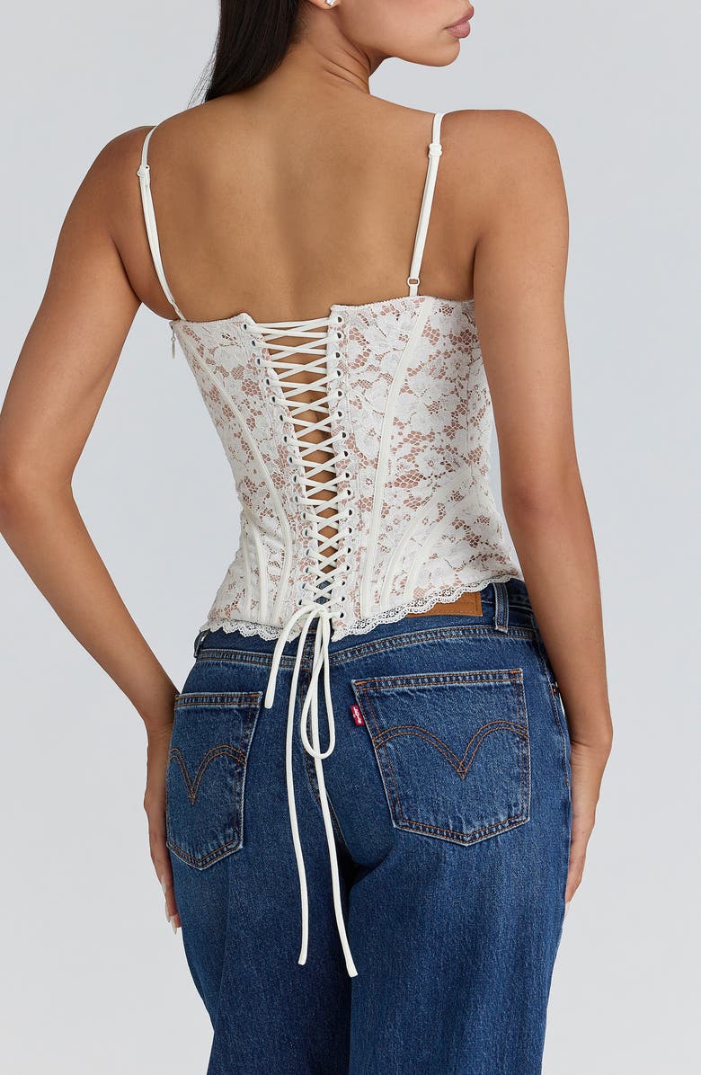 HOUSE OF CB Rania Lace Corset Top, Alternate, color,