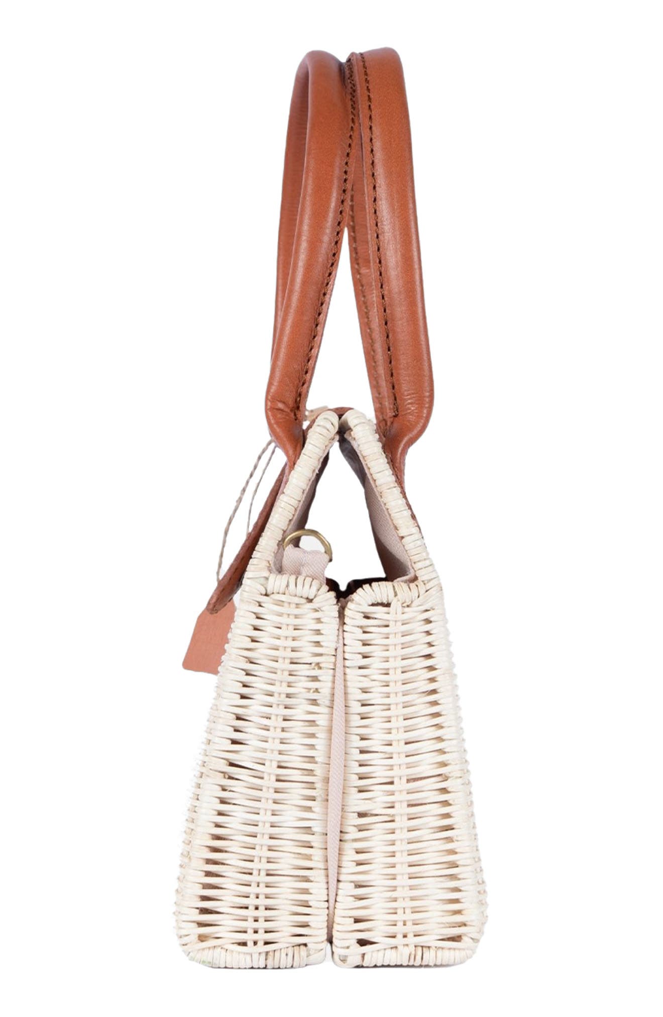 Jelavu Piper Handwoven Rattan Tote Bag, Alternate, color, Tan