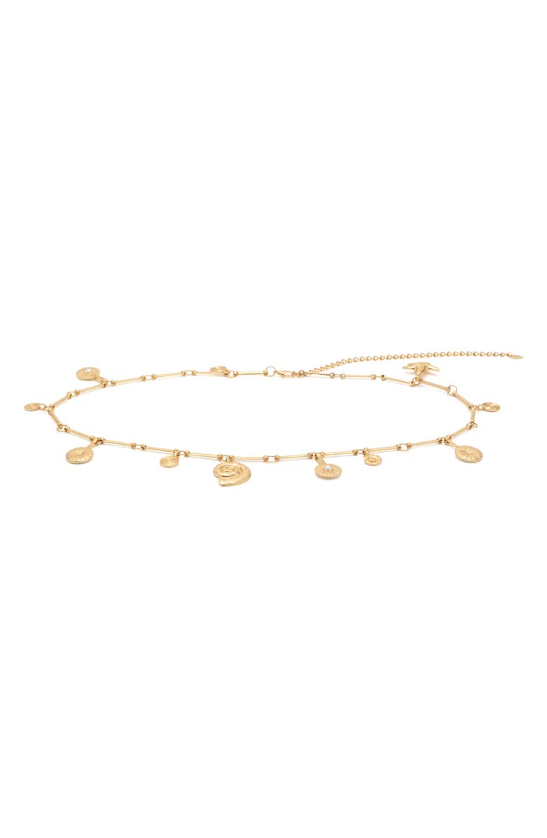 MANGO Hanging Pieces Metal Belt, Main, color, 