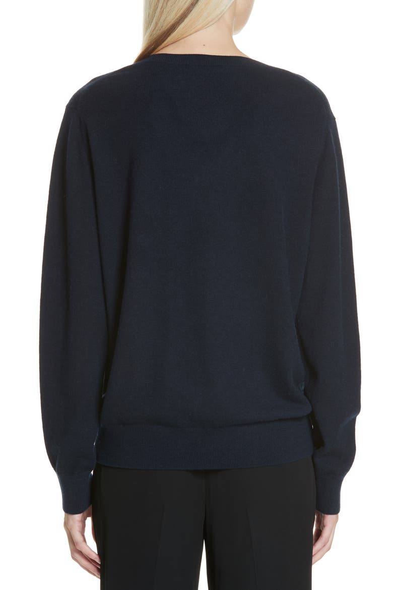 Weekend V-Neck Cashmere Sweater, Alternate, color, COASTAL
