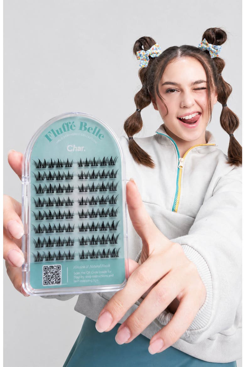 Halo Feathered Collection Pre-Glued 5 to 10 Days Wear Lashes, Alternate, color, Fluffe Belle