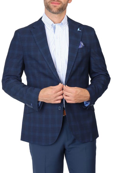Glen Plaid Sport Coat (Short, Regular & Long)